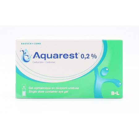 Aquarest 0,2% 60X0,6g - Univers Pharmacie