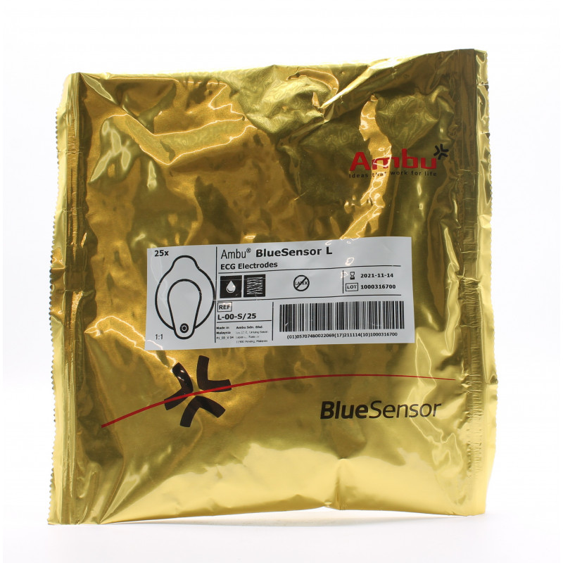 Ambu BlueSensor L EGC Electrodes X25 Ambu BlueSensor L EGC Electrodes X25