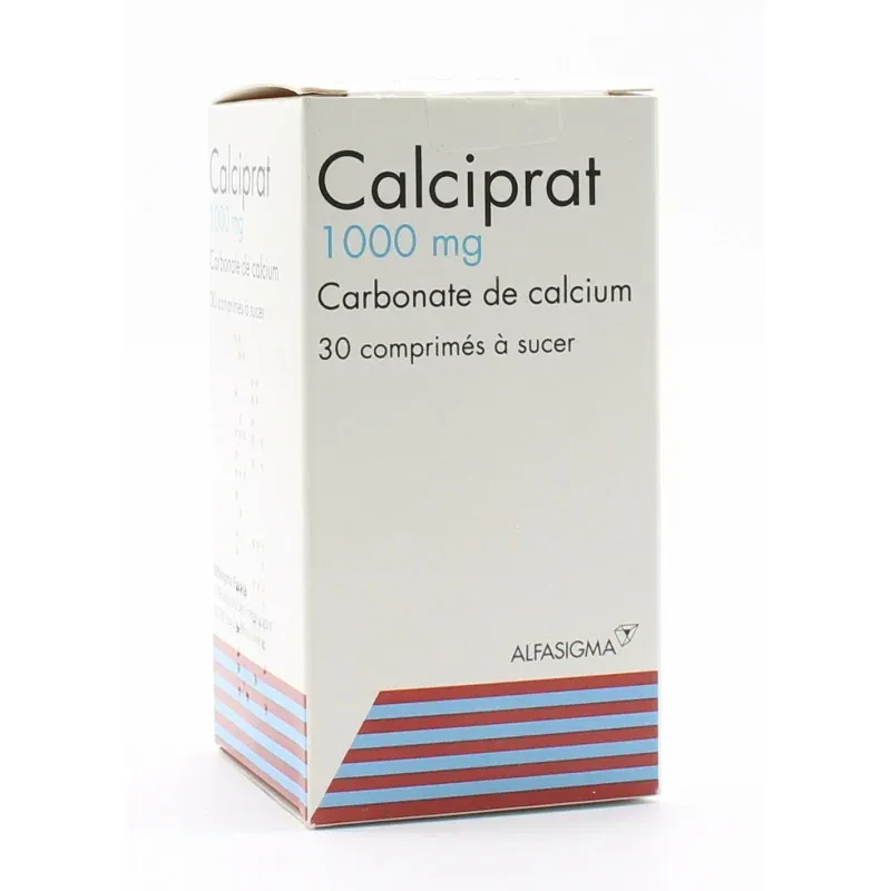 Calciprat 1000mg 30 comprimés - Univers Pharmacie
