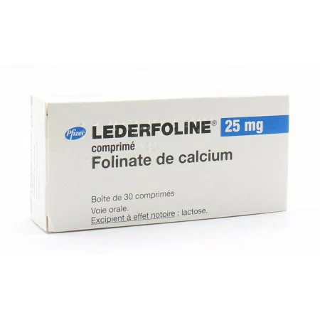 Lederfoline 25mg 30 comprimés - Univers Pharmacie