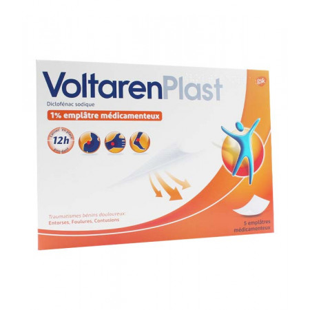 VoltarenPlast 1% 5 emplâtres - Univers Pharmacie