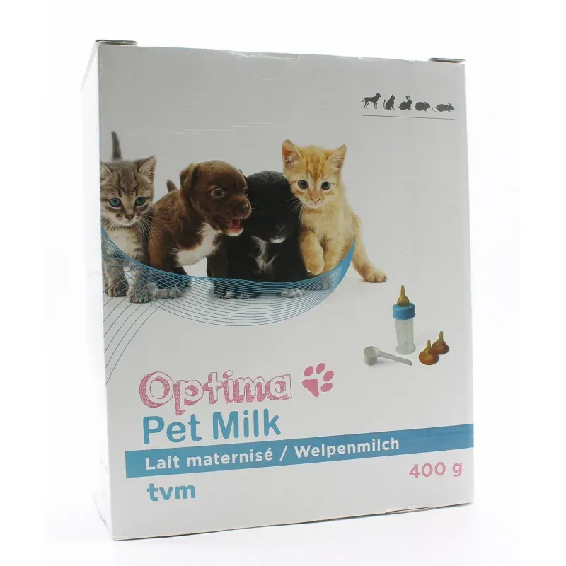 TVM Optima Pet Milk Lait Maternisé 400g - Univers Pharmacie TVM Optima Pet Milk Lait Maternisé 400g - Univers Pharmacie