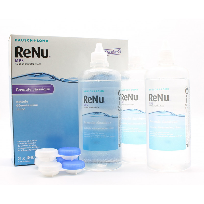 ReNu MPS Solution Multifonctions 3X360ml - Univers Pharmacie