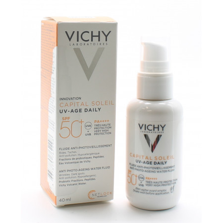 Vichy Capital Soleil UV-Age Daily SPF50+ Fluide Anti-photovieillissement 40ml - Univers Pharmacie