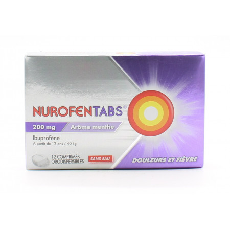 Nurofentabs 200mg 12 comprimés orodispersibles - Univers Pharmacie
