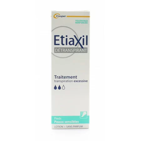 Etiaxil Détranspirant Pieds Peaux Sensibles 100ml - Univers Pharmacie