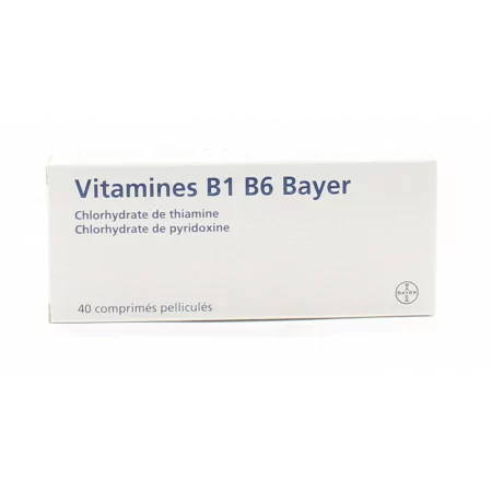 Bayer Vitamine B1 B6 40 comprimés - Univers Pharmacie
