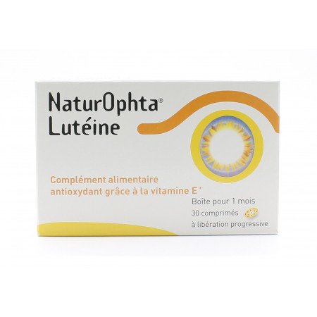 NaturOphta Lutéine 30 comprimés - Univers Pharmacie