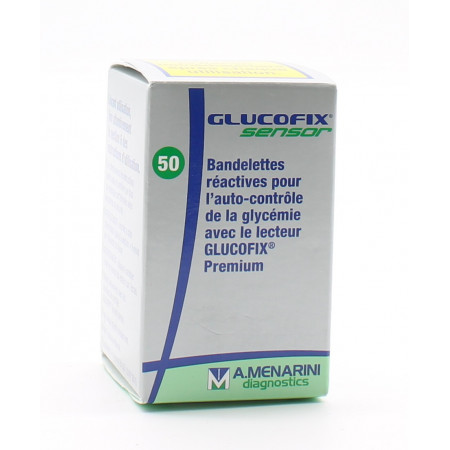 Glucofix Sensor Bandelettes Réactives X50 - Univers Pharmacie