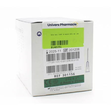 BD Microlance Aiguilles Hypodermiques 21G (0.8X25mm) X100 - Univers Pharmacie
