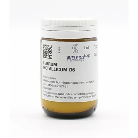 Weleda Ferrum Metallicum D6 30g - Univers Pharmacie