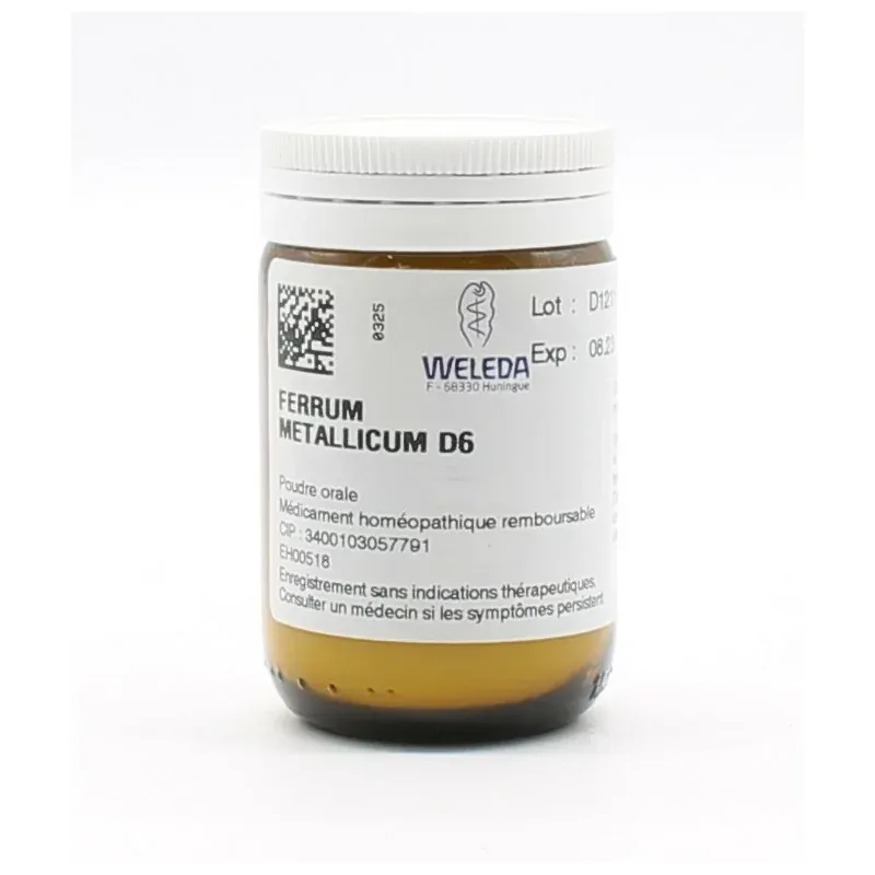 Weleda Ferrum Metallicum D6 30g - Univers Pharmacie