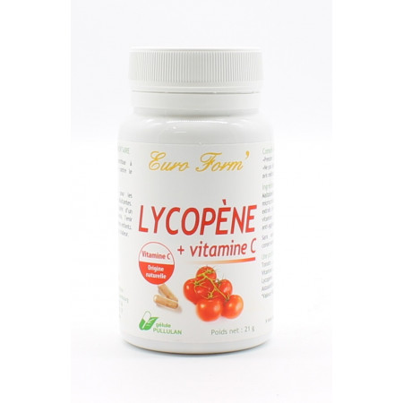 Euro Form Lycopène + Vitamine C 60 gélules - Univers Pharmacie