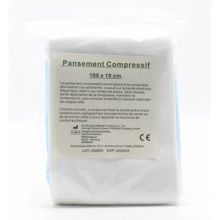 LPMF Pansement Compressif 100X10cm - Univers Pharmacie