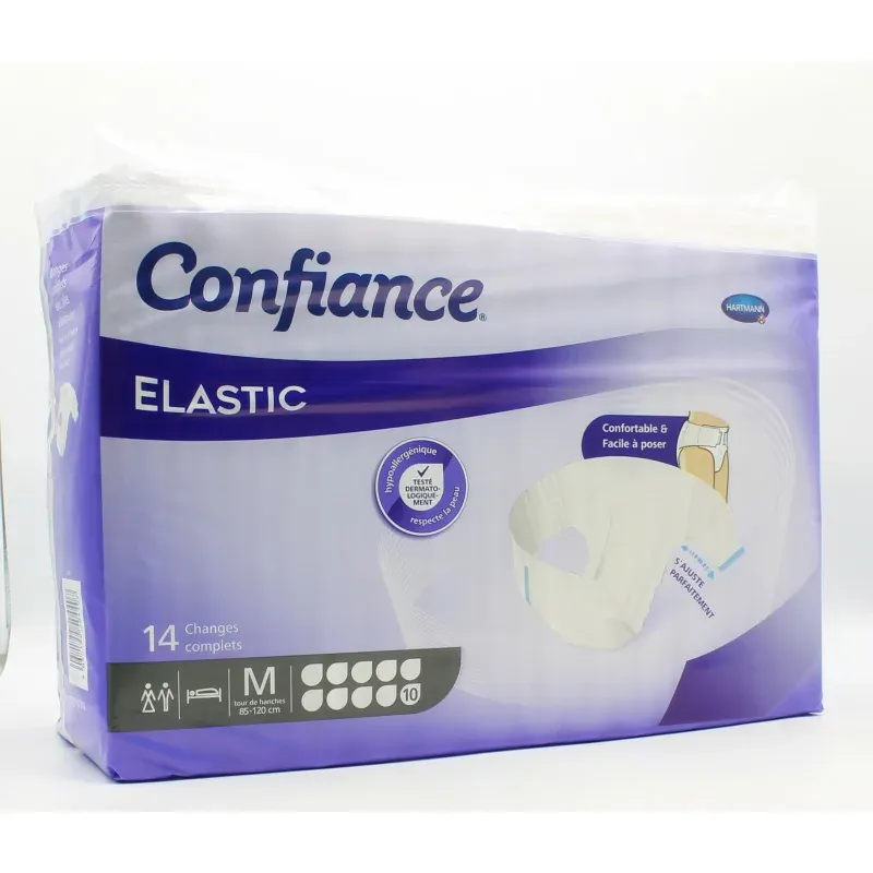 Confiance Elastic 10 Gouttes Taille M 14 changes complets