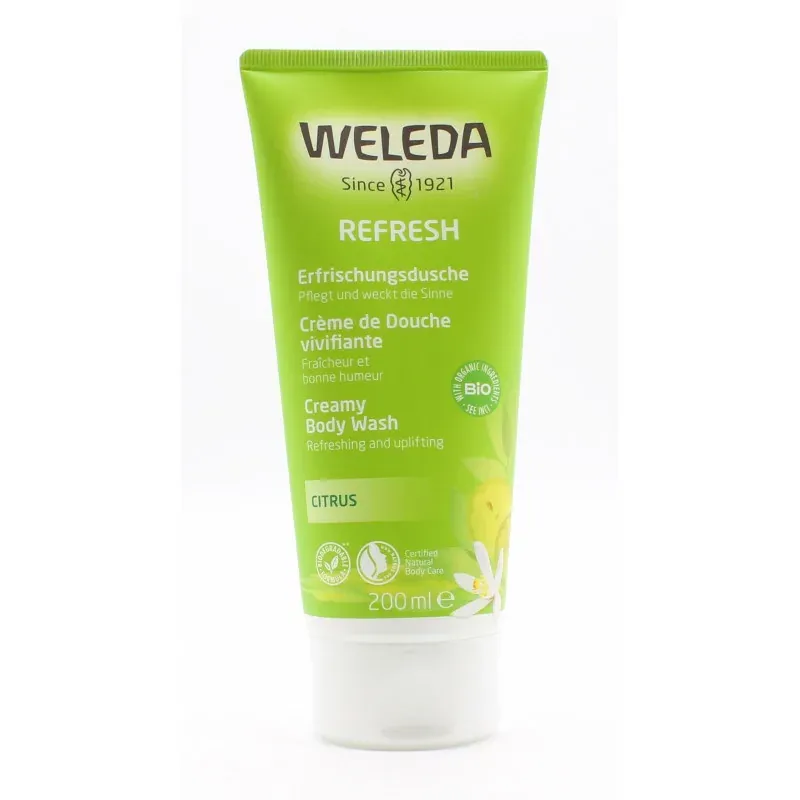 Weleda Crème de Douche Vivifiante Citrus 200ml - Univers Pharmacie Weleda Crème de Douche Vivifiante Citrus 200ml - Univers Pharmacie