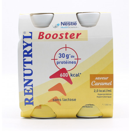 Renutryl Booster Saveur Caramel 4X300ml - Univers Pharmacie