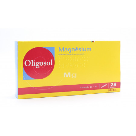 Oligosol Magnésium 28 ampoules - Univers Pharmacie