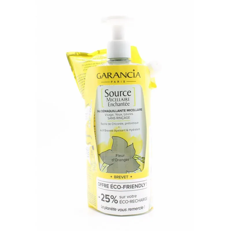 Garancia [Source Micellaire Enchantée] Eau Micellaire Fleur d'Oranger 2X400ml - Univers Pharmacie