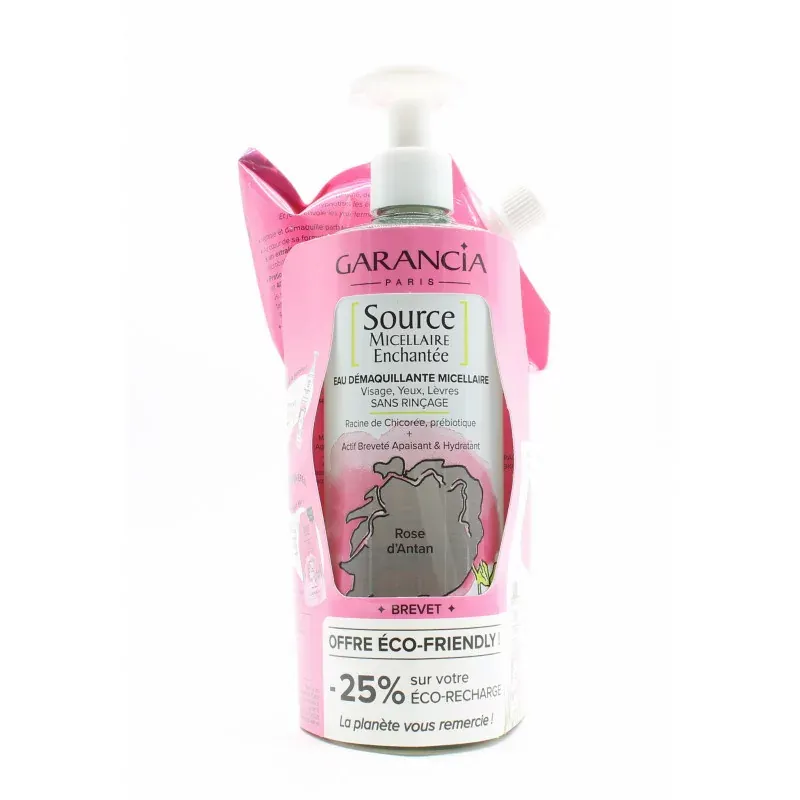 Garancia [Source Micellaire Enchantée] Eau Micellaire Rose d'Antan 2X400ml - Univers Pharmacie
