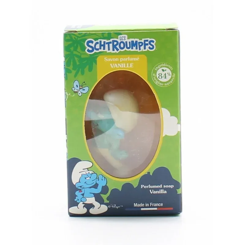 Les Schtroumpfs Savon Parfumé Vanille 80g - Univers Pharmacie