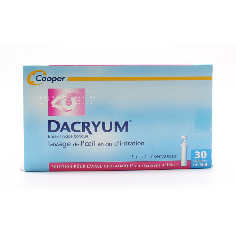 Dacryum Solution Lavage Oculaire 30 Unidoses - Univers Pharmacie