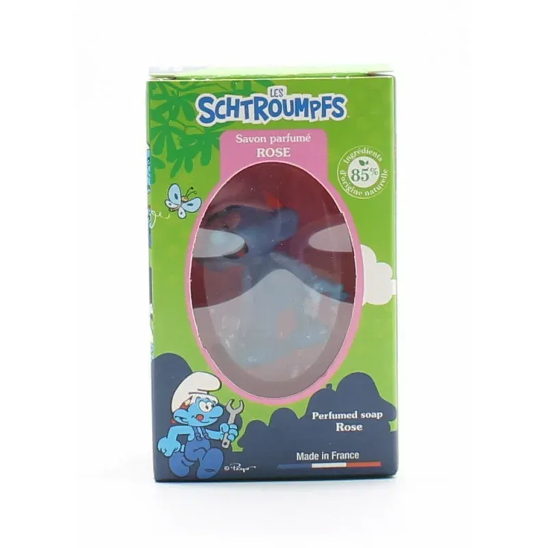 Les Schtroumpfs Savon Parfumé Rose 80g