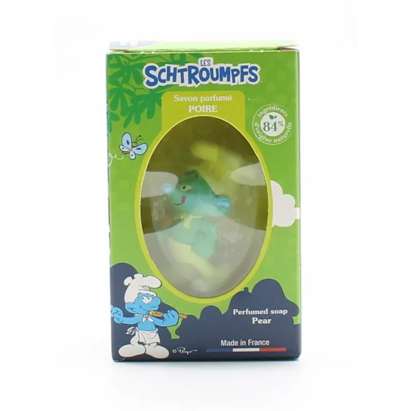 Les Schtroumpfs Savon Parfumé Poire 80g - Univers Pharmacie