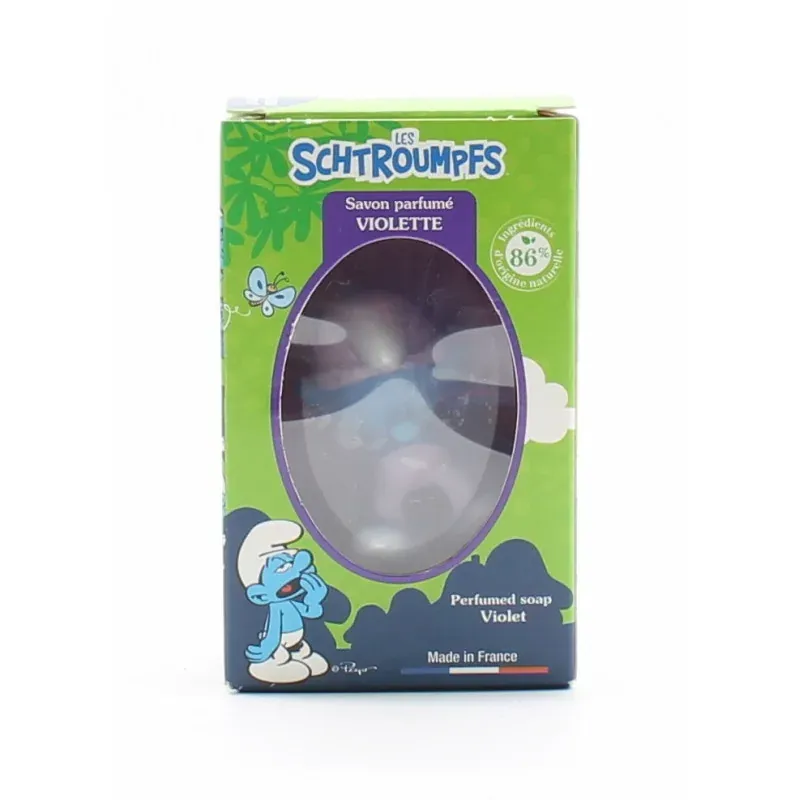 Les Schtroumpfs Savon Parfumé Violette 80g