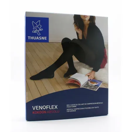 Thuasne Venoflex Kokoon Absolu Collant Losanges Noirs Taille N2 - Univers Pharmacie