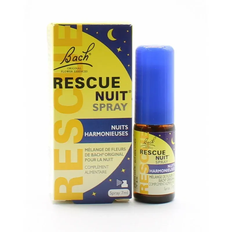 Bach Rescue Nuit Spray 7ml - Univers Pharmacie
