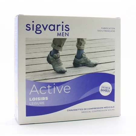 Sigvaris Men Active Loisirs Chaussettes Noires SL - Univers Pharmacie