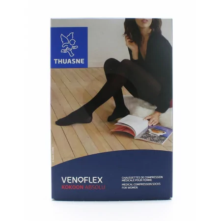 Thuasne Venoflex Kokoon Absolu Chaussettes de Compression Médicale T2N Noir - Univers Pharmacie