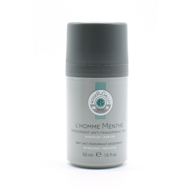 Roger&Gallet L'Homme Menthe Déodorant Antitranspirant 48h 50ml - Univers Pharmacie Roger&Gallet L'Homme Menthe Déodorant Antitranspirant 48h 50ml - Univers Pharmacie