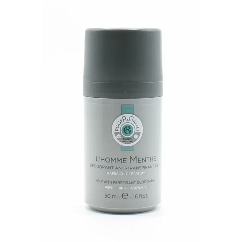 Roger&Gallet L'Homme Menthe Déodorant Antitranspirant 48h 50ml - Univers Pharmacie