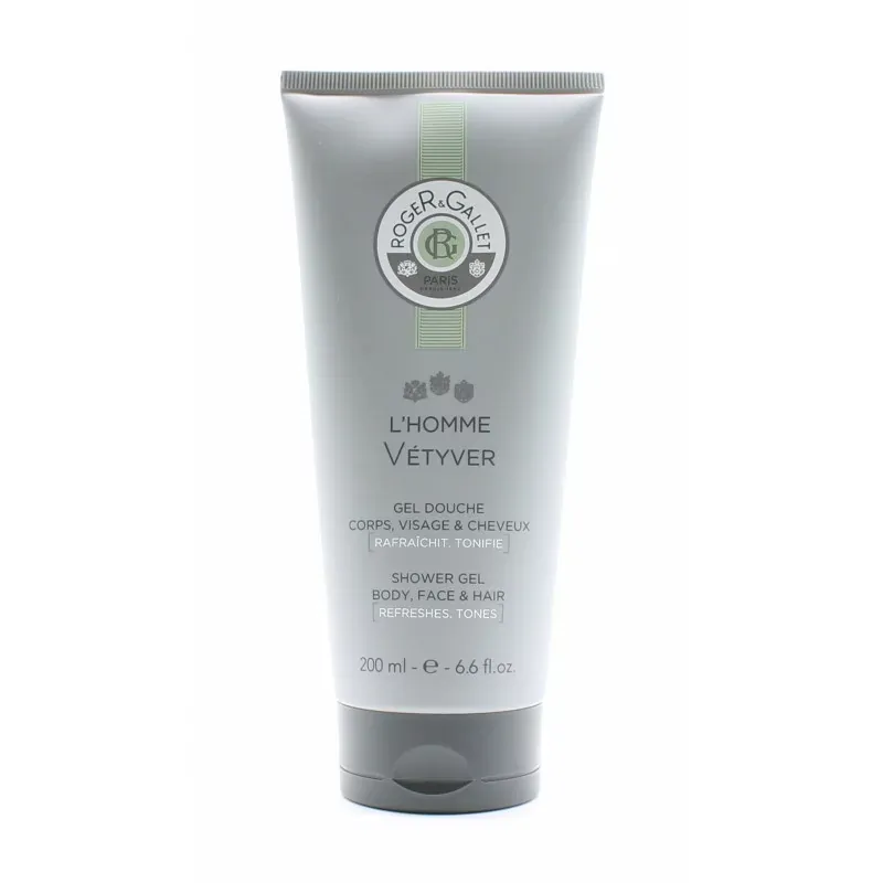 Roger&Gallet L'Homme Vétyver Gel Douche 200ml - Univers Pharmacie