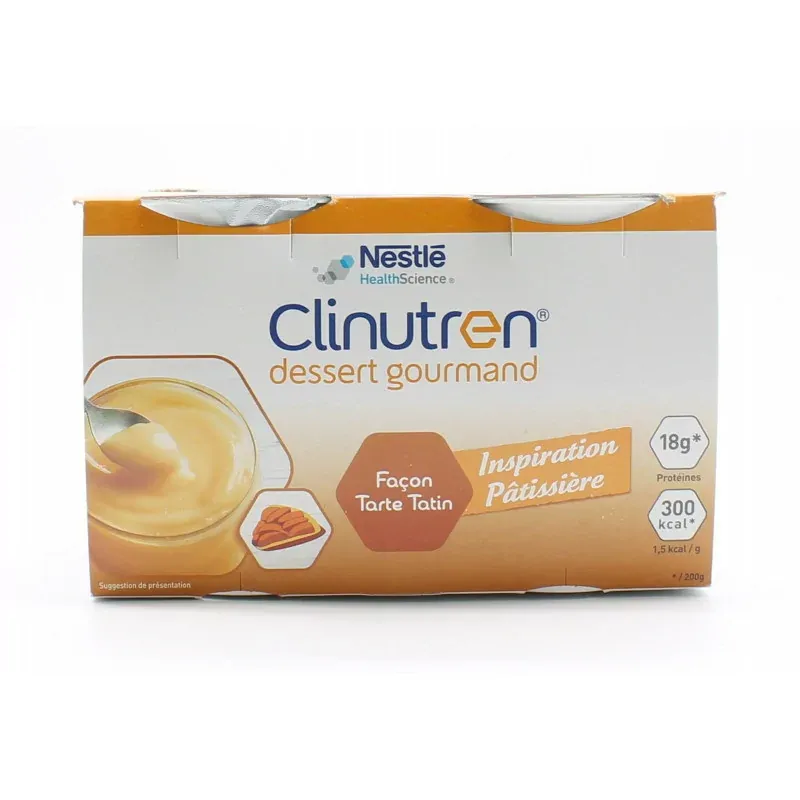 Clinutren Dessert Gourmand Façon Tarte Tatin 4X200g - Univers Pharmacie
