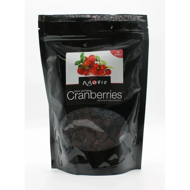 Agovie Baies Séchées de Cranberries 250g - Univers Pharmacie
