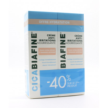 Cicabiafine Crème Hydratante Corporelle Anti-irritations 2X200ml - Univers Pharmacie