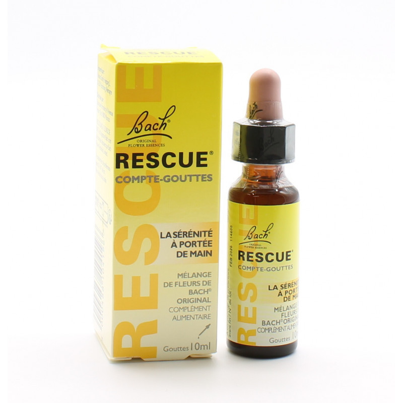 Bach Rescue compte-gouttes 10ml - Univers Pharmacie