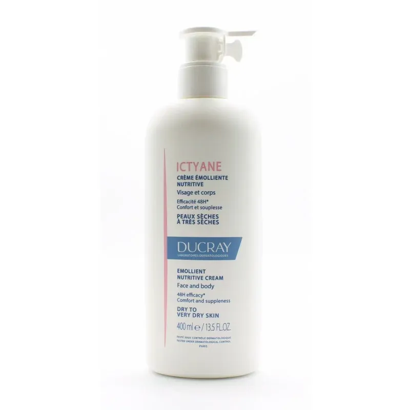 Ducray Ictyane Crème Émolliente Nutritive 400ml - Univers Pharmacie