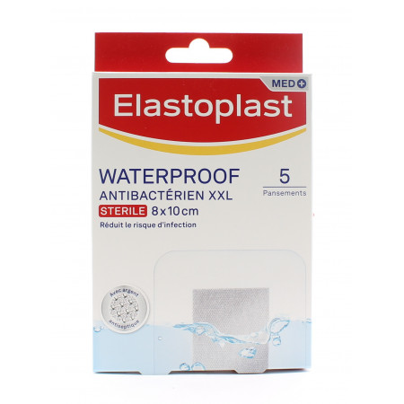Elastoplast Waterproof Antibactérien XXL 5 pansements - Univers Pharmacie
