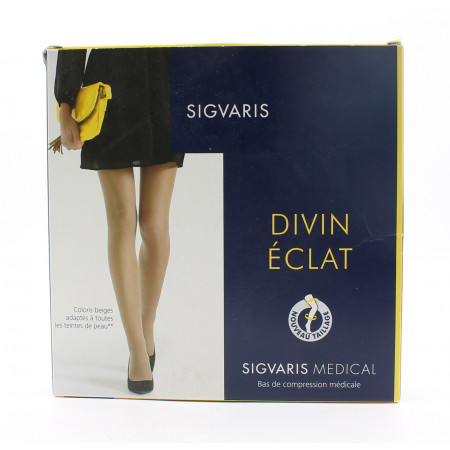 Sigvaris Divin Éclat Classe 2 Collant 130 Beige Medium Long - Univers Pharmacie