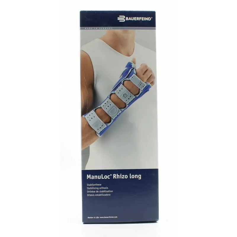 Bauerfeind ManuLoc Rhizo Long Orthèse Gauche Taille 0 - Univers Pharmacie