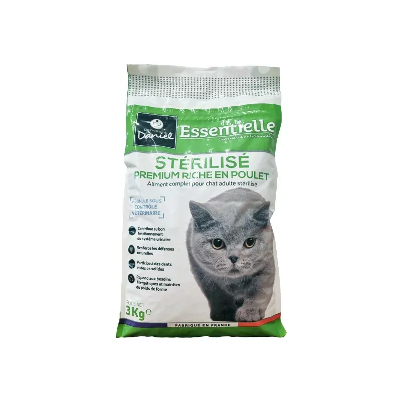 Les Recettes de Daniel Essentielles Chat Stérilisé Poulet 3kg - Univers Pharmacie