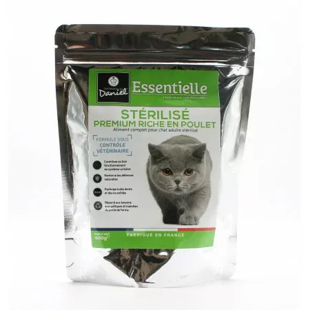 Les Recettes de Daniel Essentielles Chat Stérilisé Poulet 400g - Univers Pharmacie