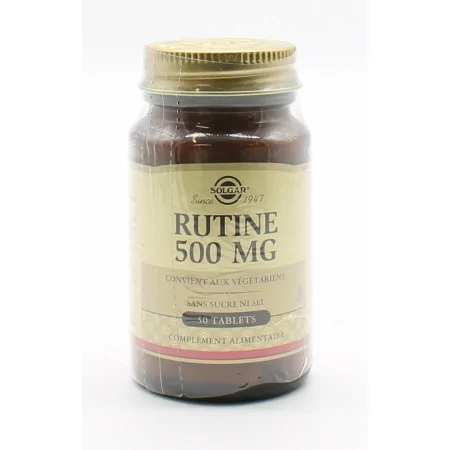 Solgar Rutine 500mg 50 tablets - Univers Pharmacie