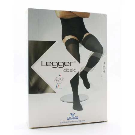 Legger Classic Bas de Compression Médicale Classe 3 Taille 2 Long Noir - Univers Pharmacie