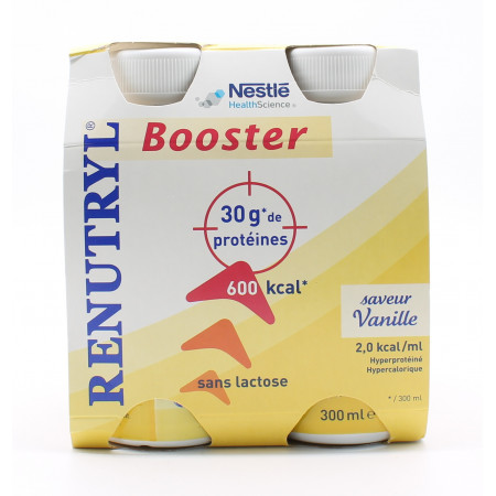 Renutryl Booster Saveur Vanille 4X300ml - Univers Pharmacie