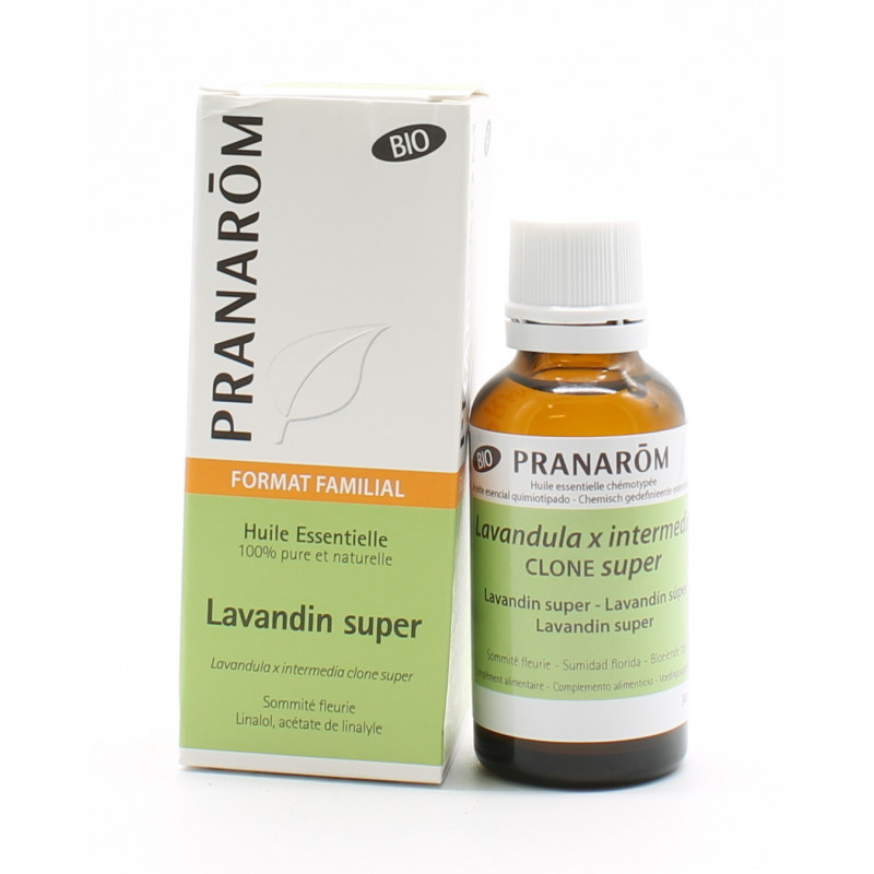 Pranarôm Huile Essentielle Bio Lavandin Super 30ml - Univers Pharmacie Pranarôm Huile Essentielle Bio Lavandin Super 30ml - Univers Pharmacie